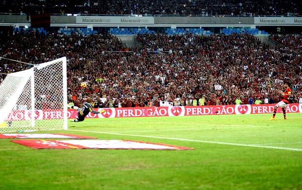 Leo Moura gol Flamengo jogo Botafogo Copa do Brasil (Foto: André Durão / Globoesporte.com)