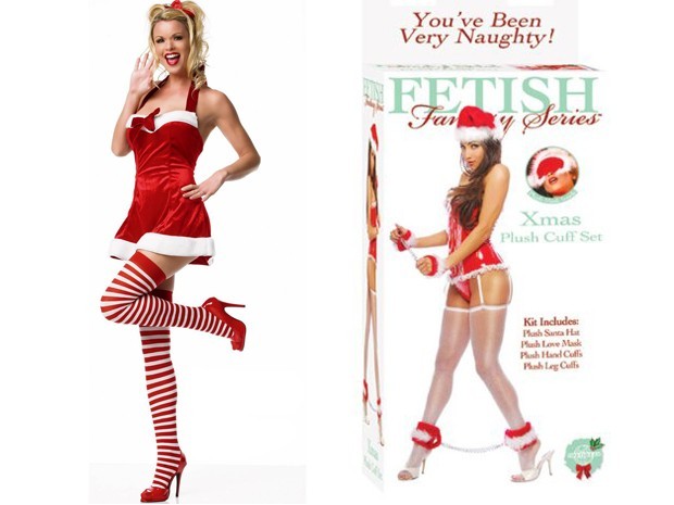 Fantasias de Mamãe Noel sexy e algemas 'natalinas' são os produtos mais procuradas pelo público feminino (Foto: Divulgação sex shop Revelateur) Fantasias de Mamãe Noel sexy e algemas 'natalinas' são os produtos mais procuradas pelo público feminino (Foto: Divulgação sex shop Revelateur)