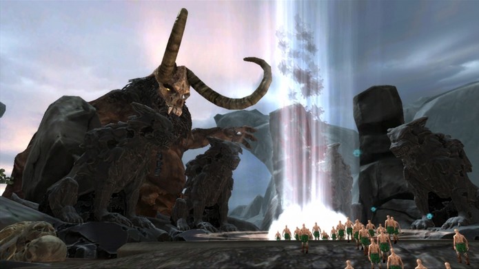 Com modelos gráficos de diferentes tamanhos, o Ascend: Hand of Kul explora muito bem as diferentes perspectivas da aventura (Foto: Divulgação/Signal Studios)