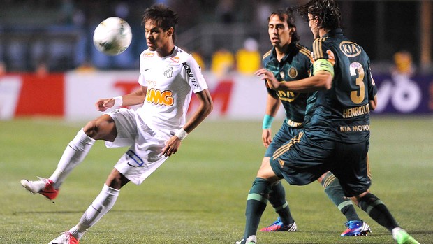 Neymar, Palmeiras x Santos (Foto: Marcos Ribolli / Globoesporte.com)
