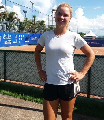Laura Pigossi tenista em São José dos Campos (Foto: Danilo Sardinha/GloboEsporte.com)
