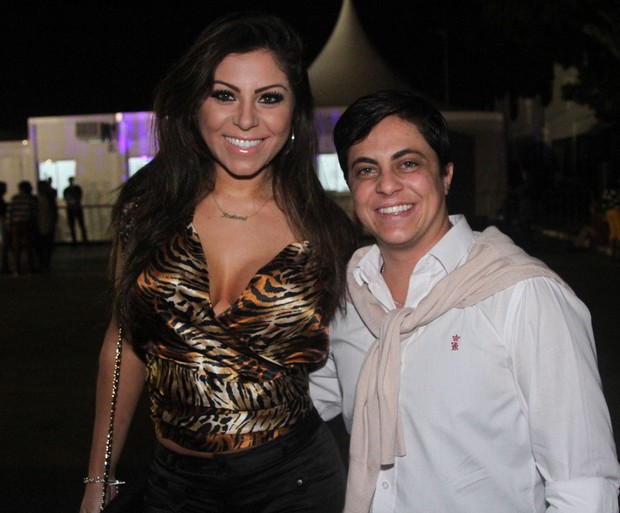 Thammy Miranda e a namorada, Andressa Ferreira (Foto: Raphael Castello e Francisco Cepeda / AgNews)
