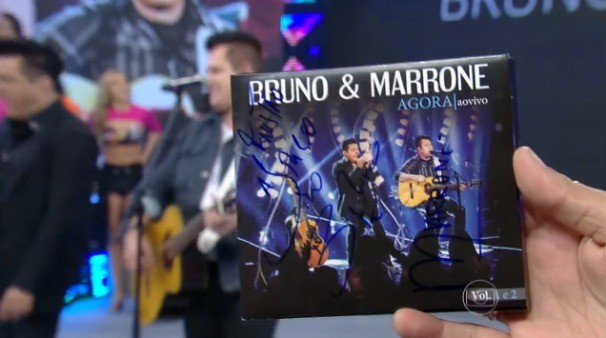 Bruno e Marrone cantaram sucessos no Domingão do Faustão (Foto: Rede Globo/Domingão do Faustão)