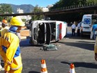 Morre paciente de ambulância que tombou perto do Maracanã, no Rio