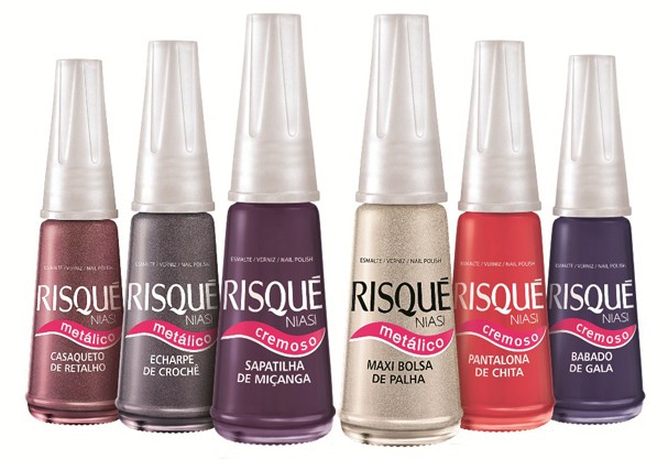 Esmaltes Risqué (Foto: Márcio Schimming) Esmaltes Risqué (Foto: Márcio Schimming)