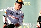 Kevin Magnussen no pódio do GP da Austrália