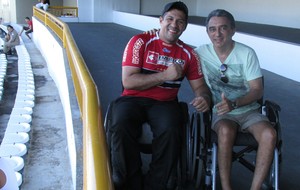 Cedeirantes elogiam acessibilidade no Albertão (Foto: Josiel Martins)