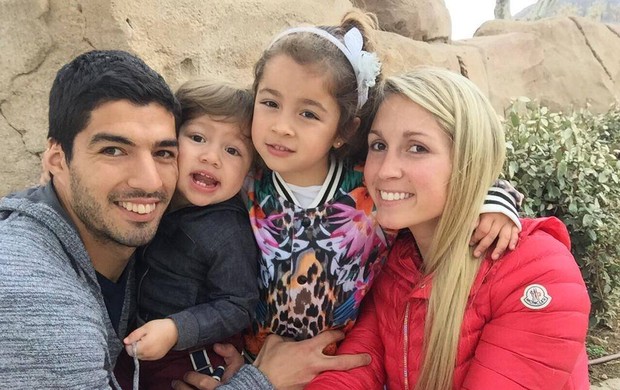 Suárez com a família em Barcelona