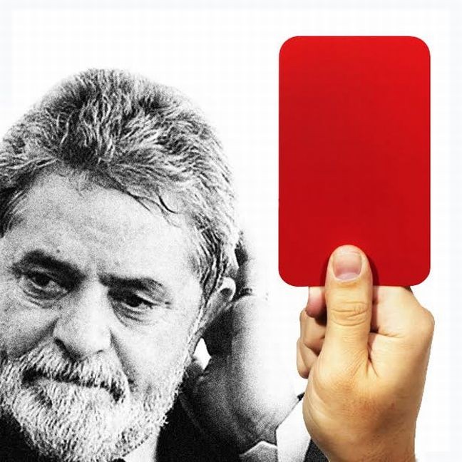 Cartão vermelho Lula (Foto: Arte: Antonio Lucena)
