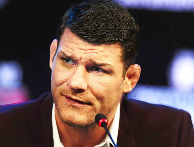 Bisping na coletiva do UFC em São Paulo (Foto: Marcos Ribolli / Globoesporte.com)