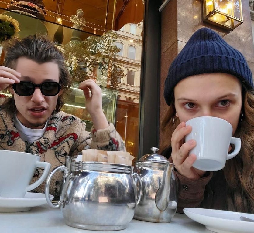 Millie Bobby Brown e Jake Bongiorno (Foto: Reprodução/Instagram) Millie Bobby Brown e Jake Bongiorno (Foto: Reprodução/Instagram)