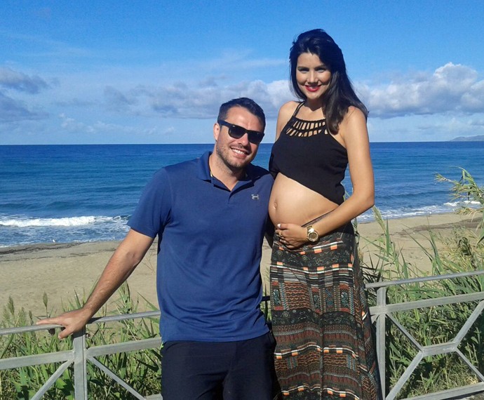 Mariana mostra barriga de 5 meses ao lado de Daniel na Costa Amalfitana, Itália (Foto: Arquivo Pessoal)