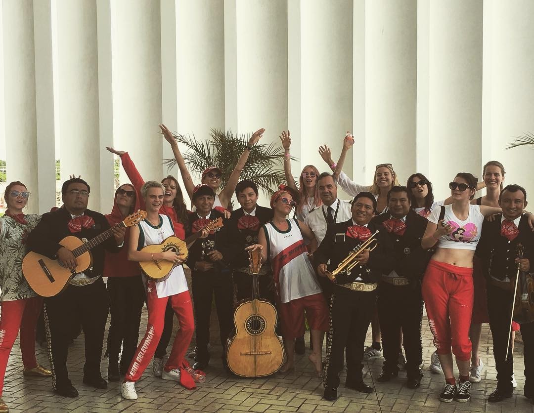 Team Delevingne no México  (Foto: Reprodução/ Instagram)