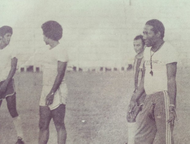 Djalma Santos no comando do Sampaio (Foto: Acervo Pessoal/Hugo Saraiva)