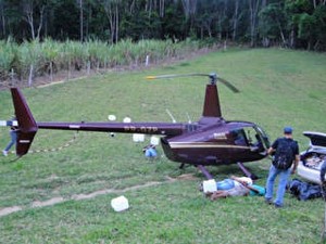 helicóptero cocaína Espírito Santo (Foto: Reprodução)