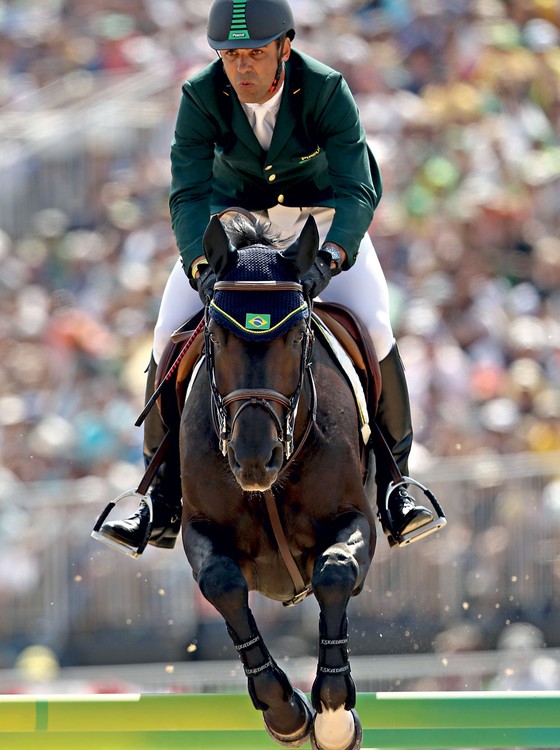 Doda e Cornetto K na Rio 2016. Athina proibiu o cavaleiro  de ver o animal  (Foto:   Mark Kolbe/Getty Images)