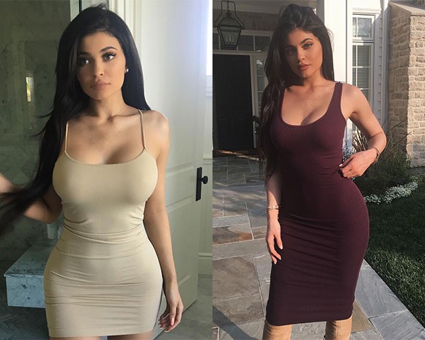 Kylie investe em vestidos justos e lisos (Foto: Reprodução/Instagram)