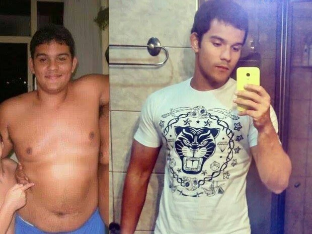 Jovem emagreceu 40 kg em um ano após sofrer bullying (Foto: Roberto Onety / Arquivo Pessoal)