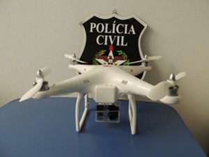 Drone foi usado no planejamento da operação (Foto: Polícia Civil/Divulgação)