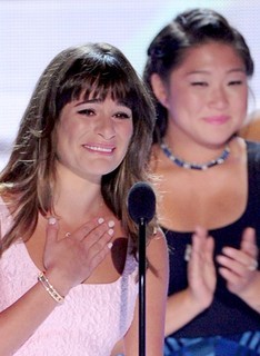 Atriz de 'Glee'chora ao falar do namorado morto em julho (Getty Images) Atriz de 'Glee'chora ao falar do namorado morto em julho (Getty Images)