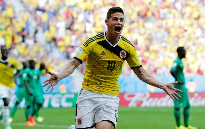 James Rodriguez colombia x costa do marfim (Foto: AP)