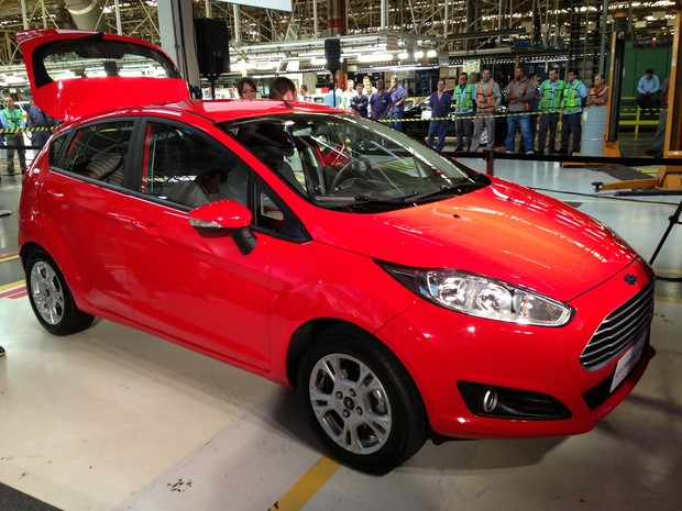 Ford New Fiesta inaugura produção SP (Foto: Priscila Dal Poggetto/G1)