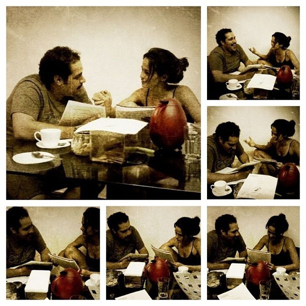Nanda Costa e Tiago Abravanel batem roteiro de 'Salve Jorge' (Foto: Instagram)