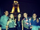 Thiago Silva posa com Juliana Paes em Paris, na França