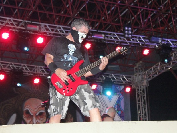 Banda MX foi uma das atrações do primeiro Manaú Rock Festival, em Manaus (Foto: Marcos Dantas/G1)