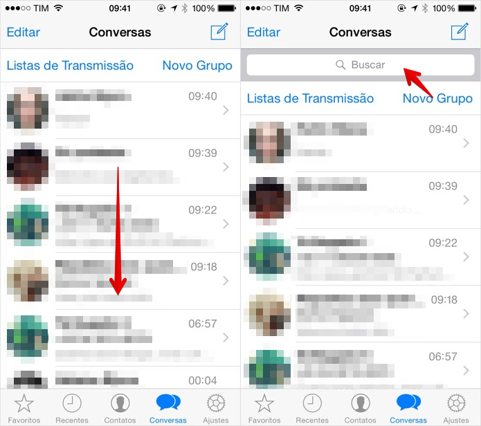 Acessando a busca do WhatsApp para iOS (Foto: Reprodução/Helito Bijora) (Foto: Acessando a busca do WhatsApp para iOS (Foto: Reprodução/Helito Bijora) ) Acessando a busca do WhatsApp para iOS (Foto: Reprodução/Helito Bijora) (Foto: Acessando a busca do WhatsApp para iOS (Foto: Reprodução/Helito Bijora) )