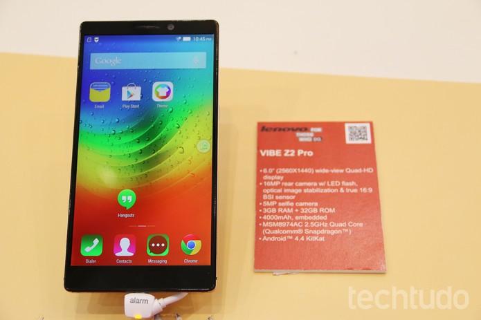 Lenovo Vibe Z2 Pro tem câmera traseira de 16 megapixels (Foto: Fabrício Vitorino/TechTudo) Lenovo Vibe Z2 Pro tem câmera traseira de 16 megapixels (Foto: Fabrício Vitorino/TechTudo)