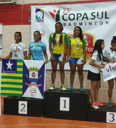 Monaliza Feitosa e Lorena Vieira Campeonato Brasileiro de badminton 2016 (Foto: Arquivo Pessoal) Monaliza Feitosa e Lorena Vieira Campeonato Brasileiro de badminton 2016 (Foto: Arquivo Pessoal)