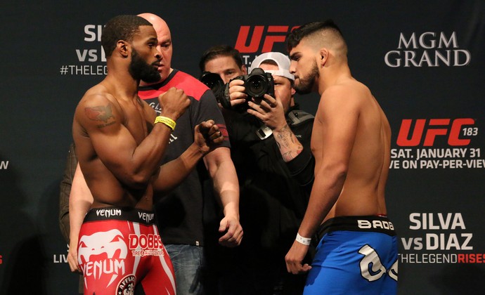 encarada, Tyron Woodley x Kevin Gastelum, UFC 183 (Foto: Evelyn Rodrigues)