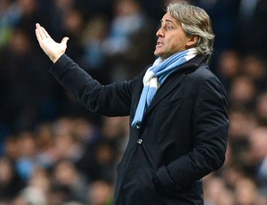 Roberto Mancini, Manchester City e Real Madrid (Foto: Agência AFP)