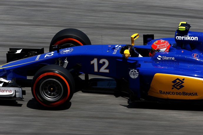 Felipe Nasr, da Sauber, no 2º treino livre para o GP da Malásia (Foto: Getty Images)