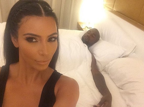 Kanye West e Kim Kardashian (Foto: Instagram)