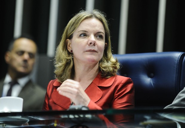A senadora Gleisi Hoffmann (PT-PR) (Foto: Marcos Oliveira/Agência Senado)