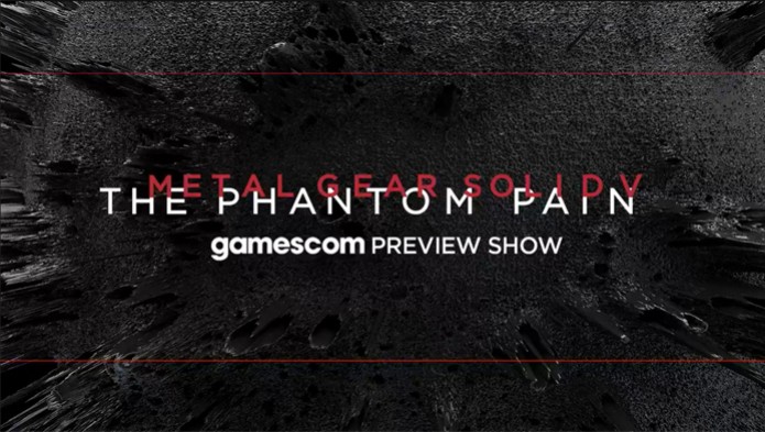 Metal Gear Solod 5: The Phantom Pain está na Gamescom 2014 (Foto: Reprodução)