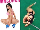 Mulher Melão posa de biquíni fio-dental à la Nicki Minaj