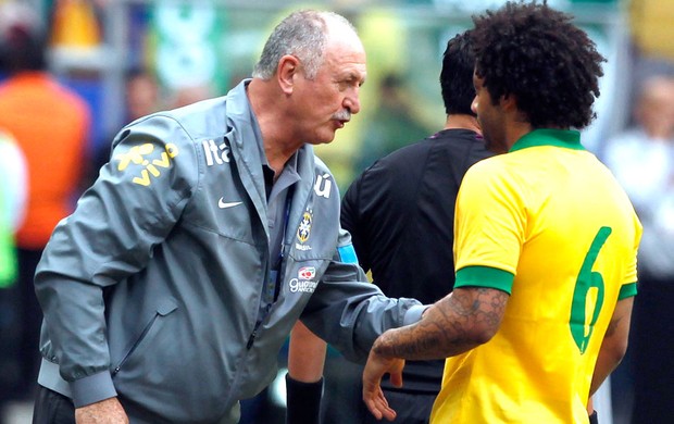 Felipão e Marcelo, brasil e França (Foto: Agência Reuters)