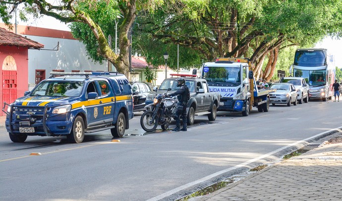 Foram feitas simulações no trajeto de 32 km da passagem da Chama Olímpica (Foto: Divulgação/SEMUC)