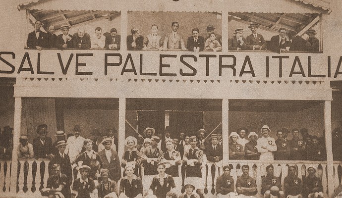 Palestra Itália x Savoia - primeiro jogo da história do Palmeiras (Foto: Acervo Histórico Sociedade Esportiva Palmeiras)