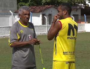 Técnico do Santa Cruz-PB, Wamberto Firmino (Foto: Reprodução / TV Cabo Branco)