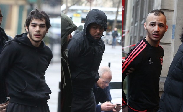 Suspeitos do assalto a Kim Kardashian (Foto: The Grosby Group Paris)