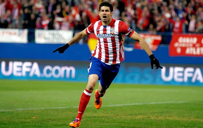 Diego Costa gol Atlético de Madrid contra Milan (Foto: AP)