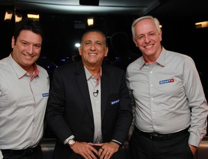 Galvão Bueno, Milton Leite e Luiz Carlos Jr. (Foto: SporTV.com)