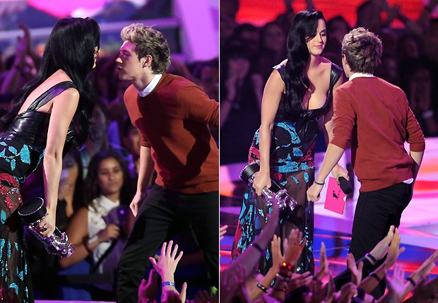 Niaull com Katy Perry no VMA 2012 (Foto: Getty Images)