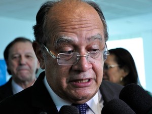 o Ministro Gilmar Mendes, do Supremo Tribunal Federal, esteve em Cuiabá nesta segunda-feira (16). (Foto: Renê Dióz/G1)