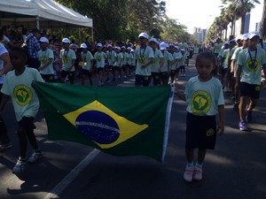 Desfile da Independência em Teresina (Foto: Gilcilene Araújo/G1)