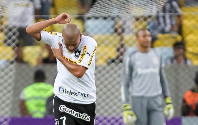 Emerson Sheik comemora, Botafogo x Internacional (Foto: Ide Gomes/Agência Estado)